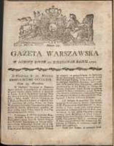Gazeta Warszawska, 1791, nr 75