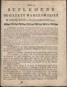 Gazeta Warszawska, 1791, nr 75, suplement