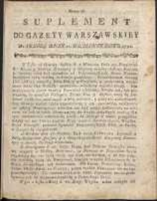 Gazeta Warszawska, 1791, nr 76, suplement