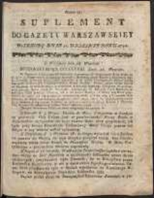 Gazeta Warszawska, 1791, nr 78, suplement