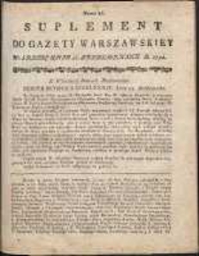 Gazeta Warszawska, 1791, nr 86, suplement