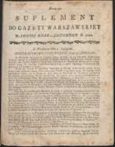 Gazeta Warszawska, 1791, nr 88, suplement