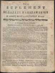 Gazeta Warszawska, 1791, nr 91, suplement