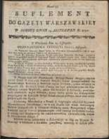Gazeta Warszawska, 1791, nr 93, suplement
