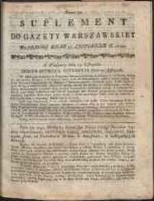Gazeta Warszawska, 1791, nr 94, suplement
