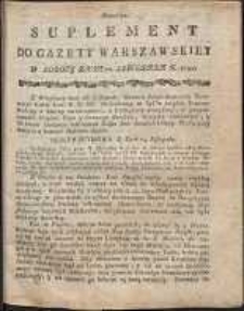 Gazeta Warszawska, 1791, nr 95, suplement