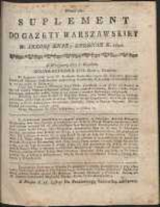 Gazeta Warszawska, 1791, nr 98, suplement