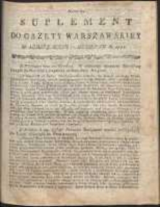 Gazeta Warszawska, 1791, nr 99, suplement