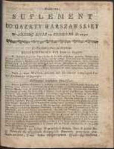 Gazeta Warszawska, 1791, nr 100, suplement