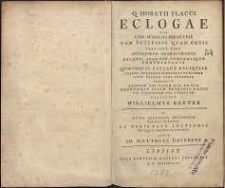 Eclogae cum scholiis perpetuis [...]. 2 ed.
