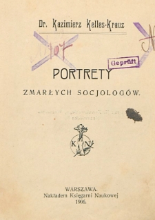 Portrety zmarłych socjologów