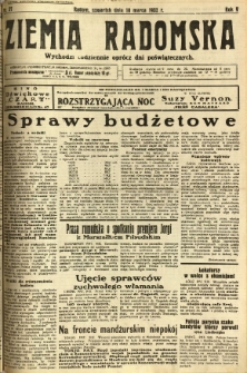 Ziemia Radomska, 1932, R. 5, nr 57