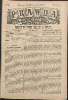 Prawda : tygodnik polityczny, społeczny i literacki, 1887, R. 7, nr 9