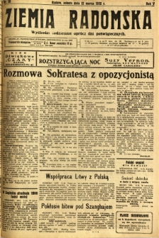 Ziemia Radomska, 1932, R. 5, nr 59