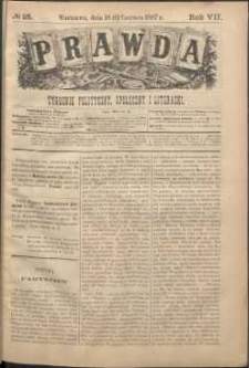 Prawda : tygodnik polityczny, społeczny i literacki, 1887, R. 7, nr 25