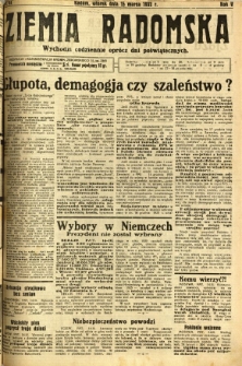 Ziemia Radomska, 1932, R. 5, nr 61