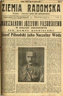 Ziemia Radomska, 1932, R. 5, nr 65