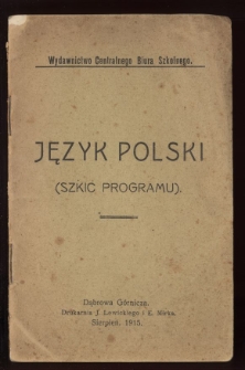Program i wskazówki metodyczne do wykładu języka polskiego w szkole początkowej