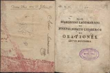 Orationes. Ed. nov.