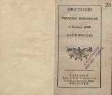 Orationes Francisci Bohomolec è Sociatate Jesu Sacerdotis