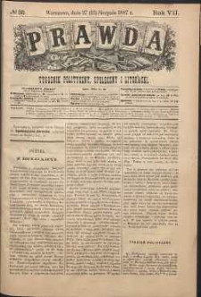 Prawda : tygodnik polityczny, społeczny i literacki, 1887, R. 7, nr 35