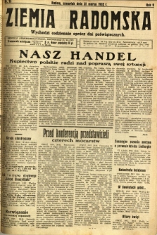 Ziemia Radomska, 1932, R. 5, nr 73