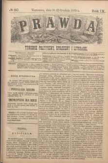 Prawda : tygodnik polityczny, społeczny i literacki, 1889, R. 9, nr 50