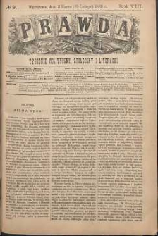 Prawda : tygodnik polityczny, społeczny i literacki, 1888, R. 8, nr 9