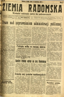Ziemia Radomska, 1932, R. 5, nr 78