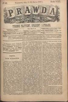 Prawda : tygodnik polityczny, społeczny i literacki, 1888, R. 8, nr 13