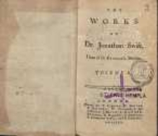 The works of dr Jonathan Swift[...]. Vol. 10