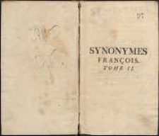 Synonymes fran&ccedil;ois. T.2