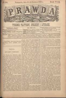 Prawda : tygodnik polityczny, społeczny i literacki, 1888, R. 8, nr 24