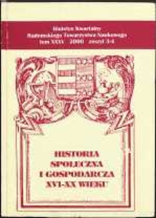 Biuletyn Kwartalny Radomskiego Towarzystwa Naukowego, 2000, T. 35, z. 3-4
