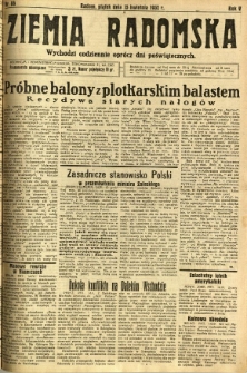 Ziemia Radomska, 1932, R. 5, nr 86