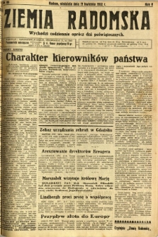 Ziemia Radomska, 1932, R. 5, nr 88
