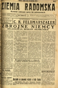 Ziemia Radomska, 1932, R. 5, nr 92