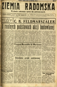 Ziemia Radomska, 1932, R. 5, nr 93