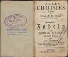 Fables choisies ; tir&eacute;es de Mons. de la Motte